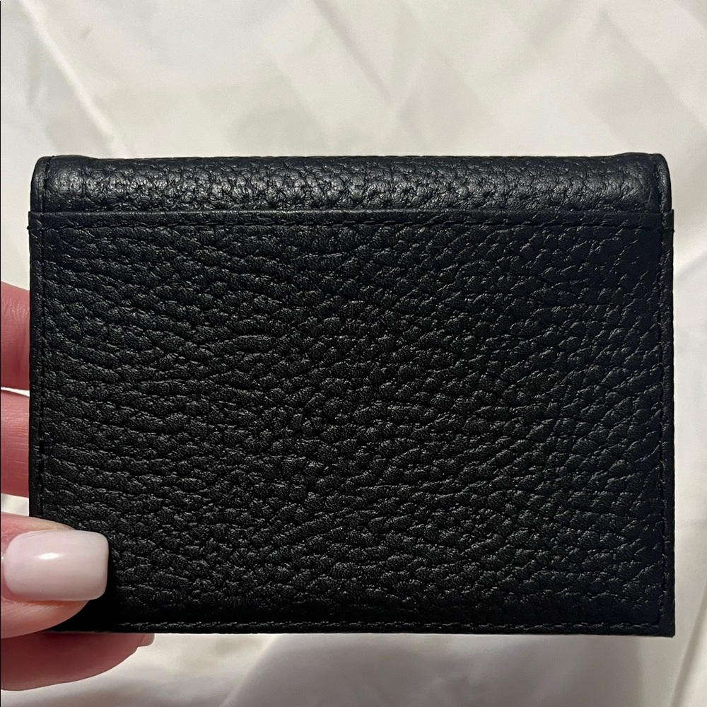 Ted Baker Black Textured Wallet with Gold Bow - Picture 3 of 3